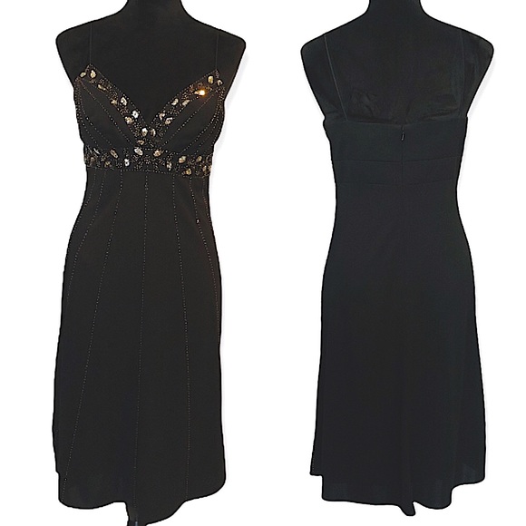 NWT BLACK BLING PARTY DRESS CRYSTALS BEDAZZLED - Picture 13 of 13